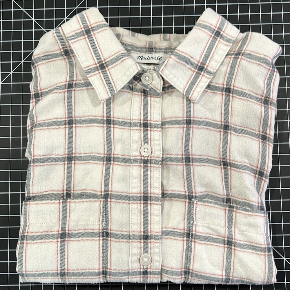 Madewell flannel shirt, size medium